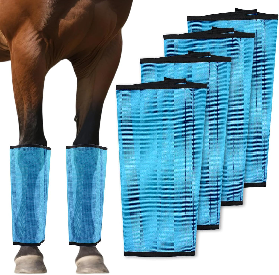 Mesh Horse Fly Boots, Set of 4