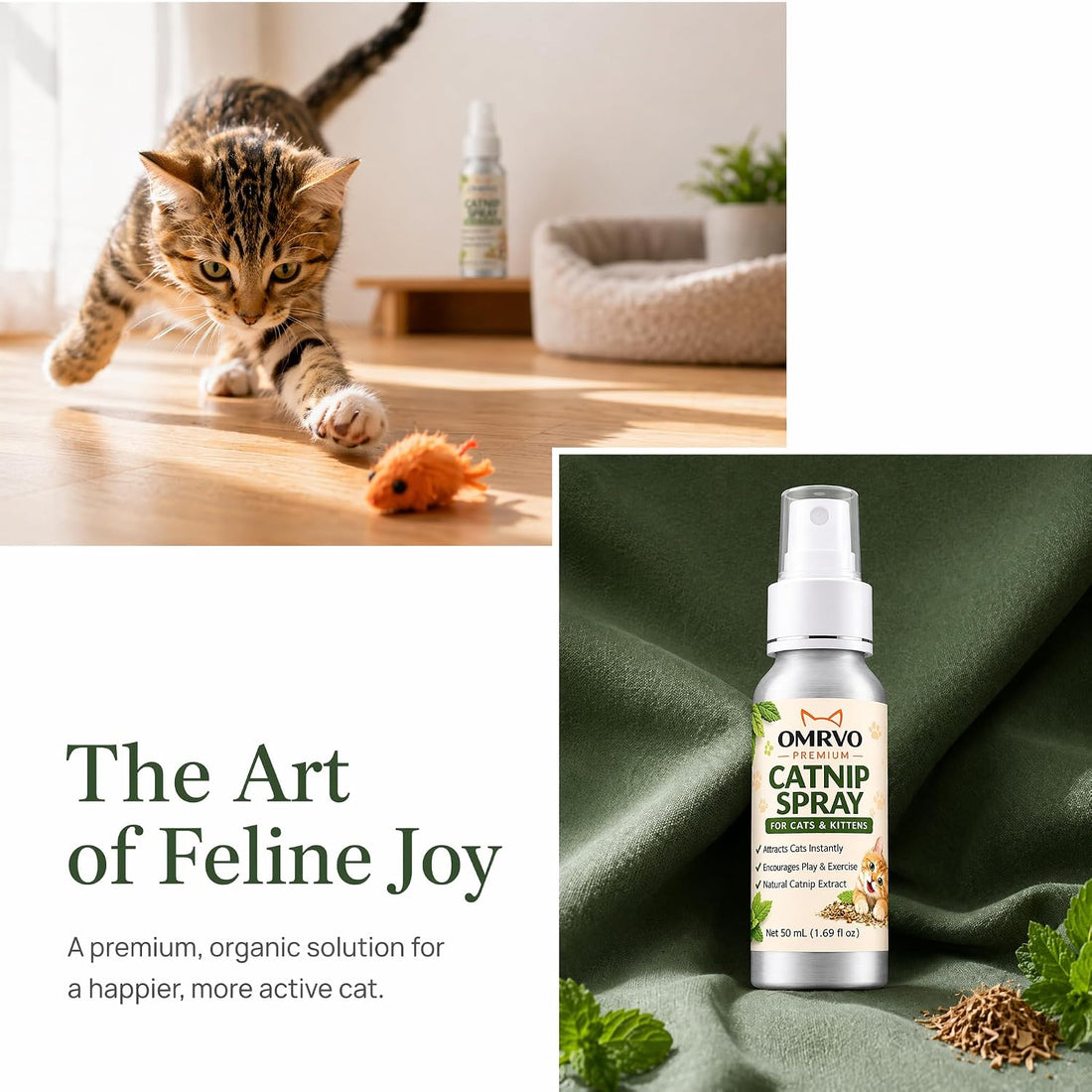 OMRVO Catnip Spray for Cats & Kittens