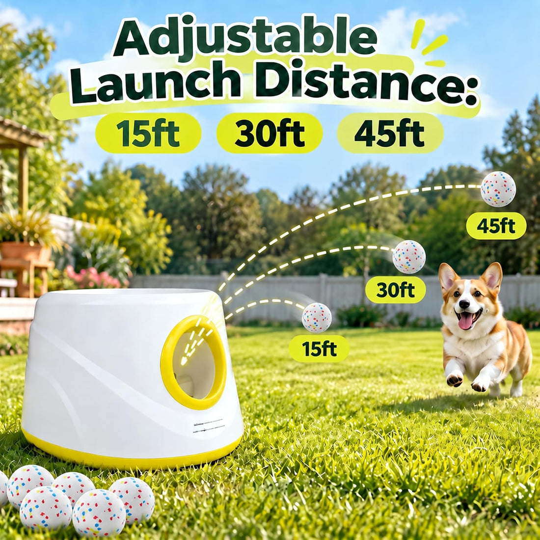 Mloowa Automatic Ball Launcher for Dogs ，The Upgraded Ball Thrower