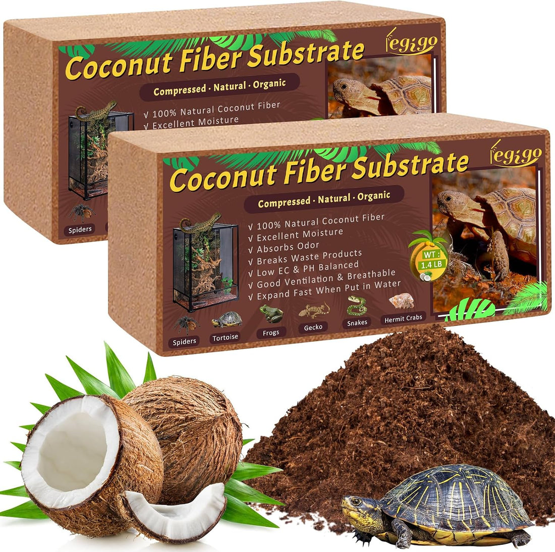 Legigo 4 Pack Coconut Fiber Substrate