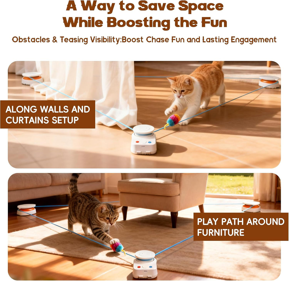 Interactive Cat Toy for Indoor Cat,Automatic Treadmill for Exercise