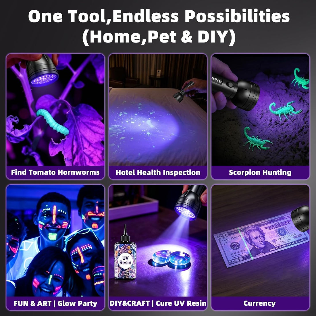 Vansky UV Flashlight Black Light