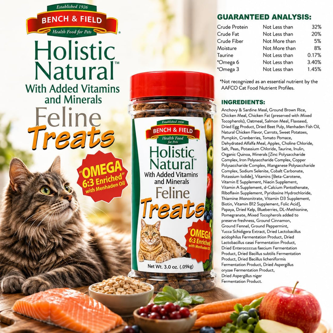 Bench & Field Holistic Natural Healthy Kitty Cat Treats