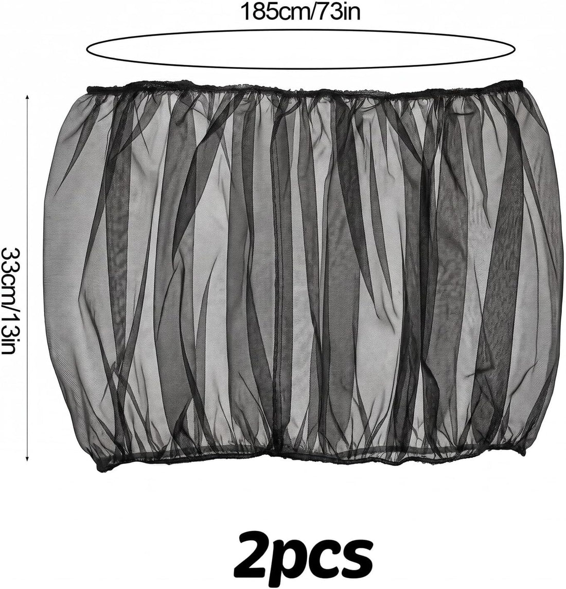 2Pcs Bird Cage Seed Catcher 73'' Adjustable Bird Cage Skirt Cover