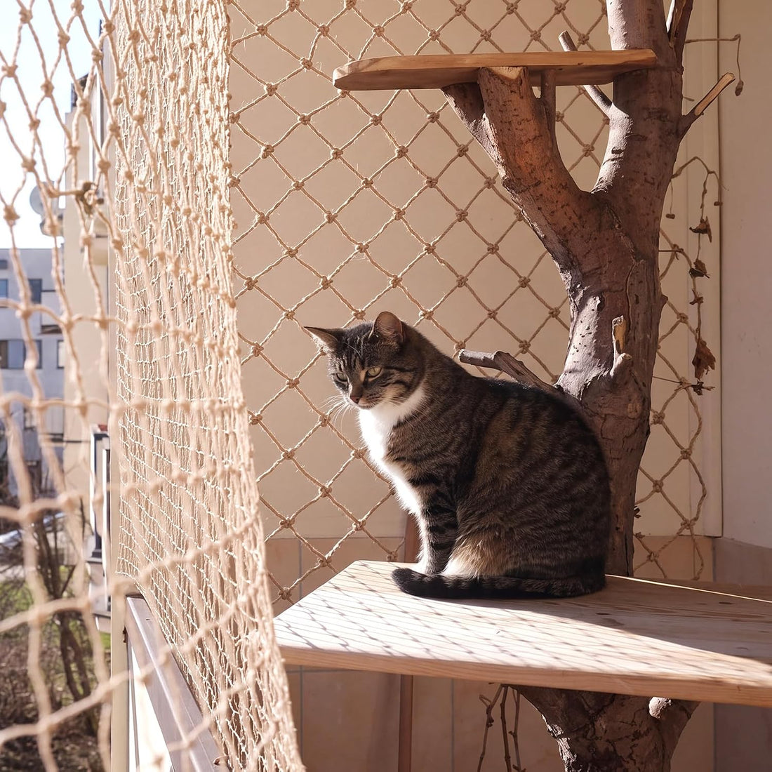 Cat Climbing Hemp Rope Net, Safety Jute Net Climbing Toys