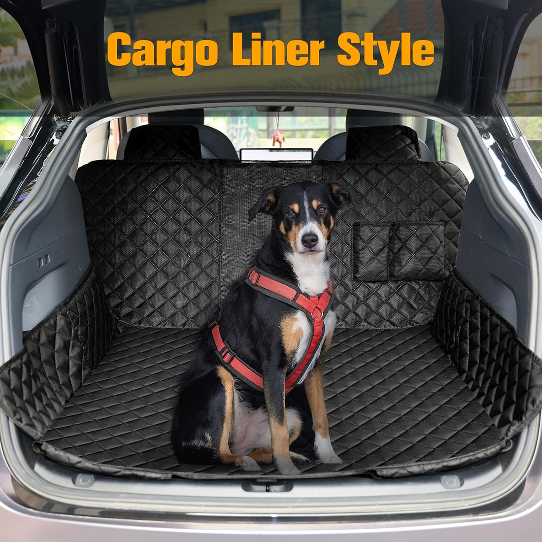 PETICON Dog Seat Cover for Tesla Model 3 & Y Back Seat + 2 Door
