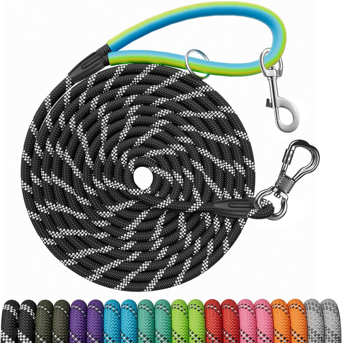 NTR 30 FT Dog Leash, Obedience Recall Training Agility Lead