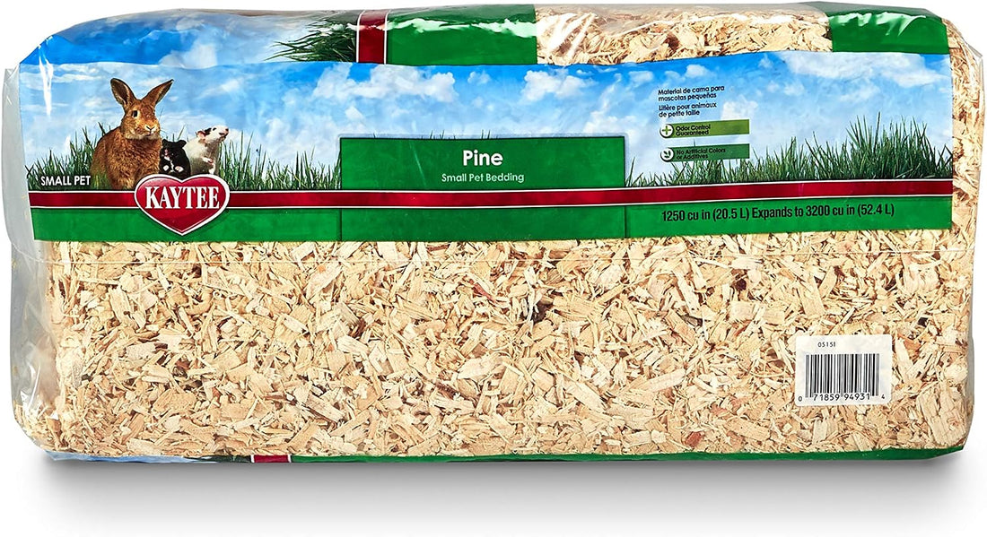 Kaytee Small Animal Pine Bedding for Guinea Pigs, Rabbits, 52.4 Liter