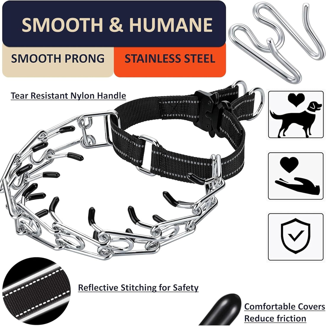 DEYACE Dog Training Collar with Quick-Release Buckle
