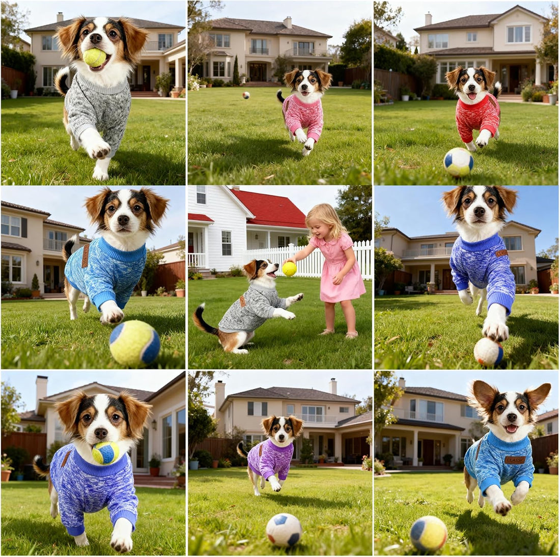 3 Pack Dog Sweaters for Small Dogs Soft Warm Winter Clothes for Puppy