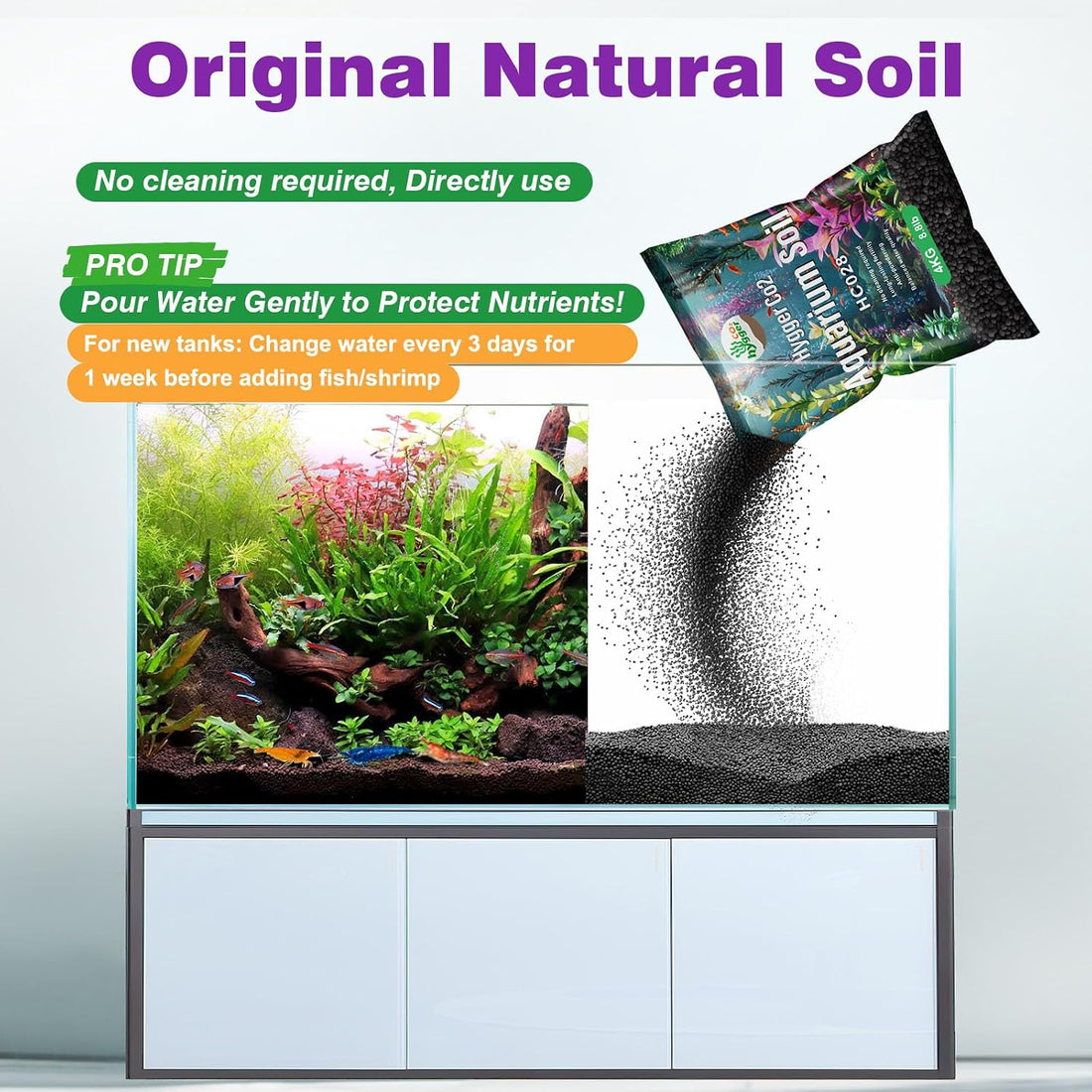 Upgraded Aquarium Soil Water Grass Mud