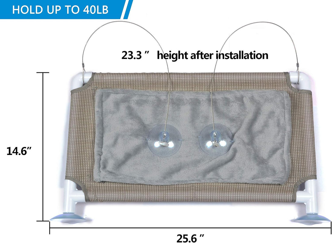 PEFUNY Cat Window Hammock – Mess-Free Waterproof Cats Window Perch