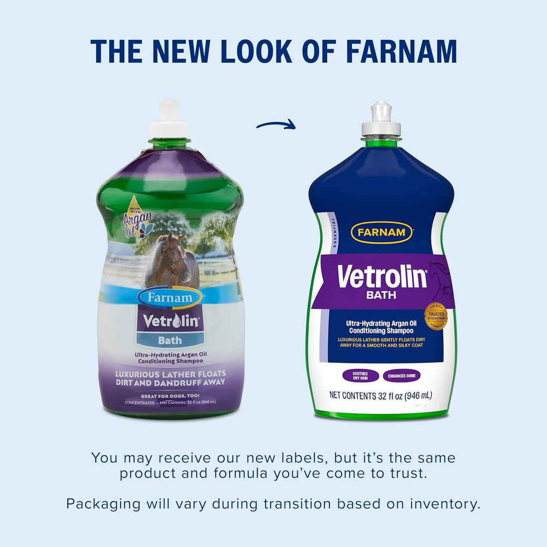 Farnam Vetrolin Bath Ulta-Hydrating Argan Oil Shampoo with Sunscreen