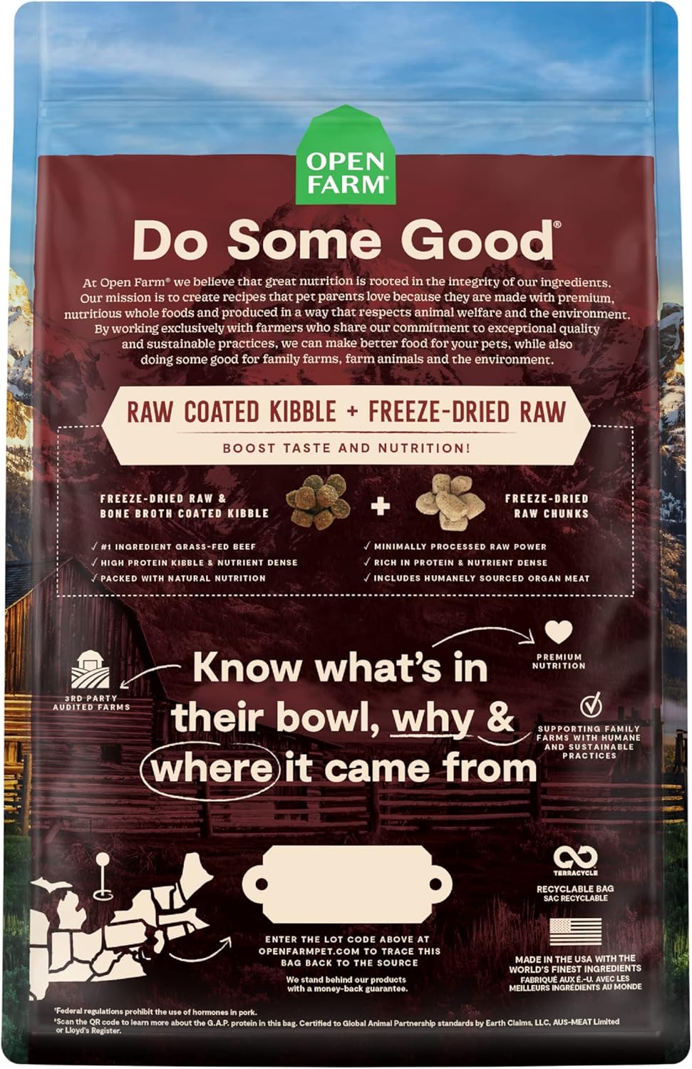 Open Farm RawMix Ancient Grains Dry Dog Food, Front Range Kibble