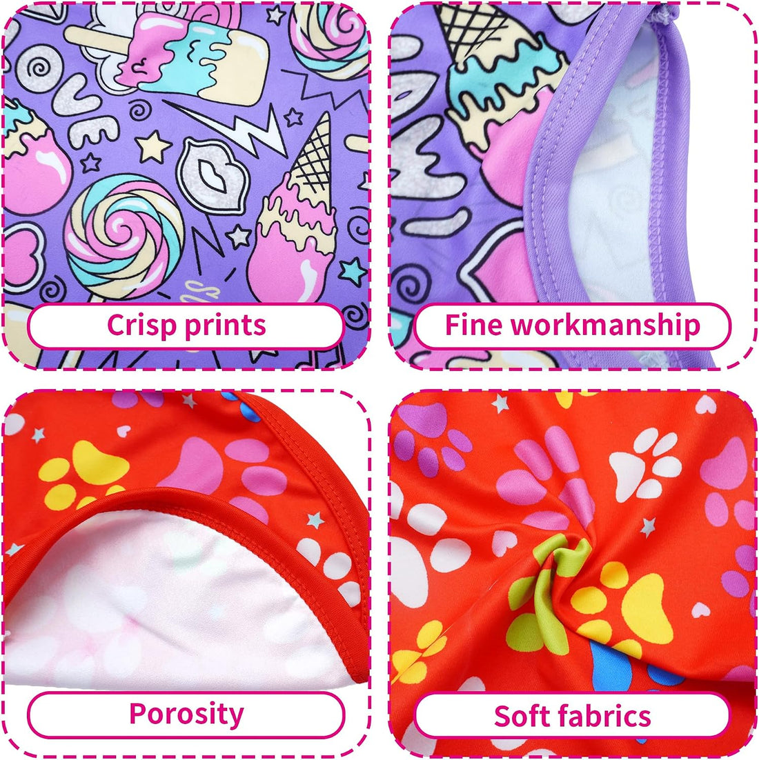 JpGdn 8PCS/Pack Dog Shirts Pink for Small Dog Girl Female Sleeveless