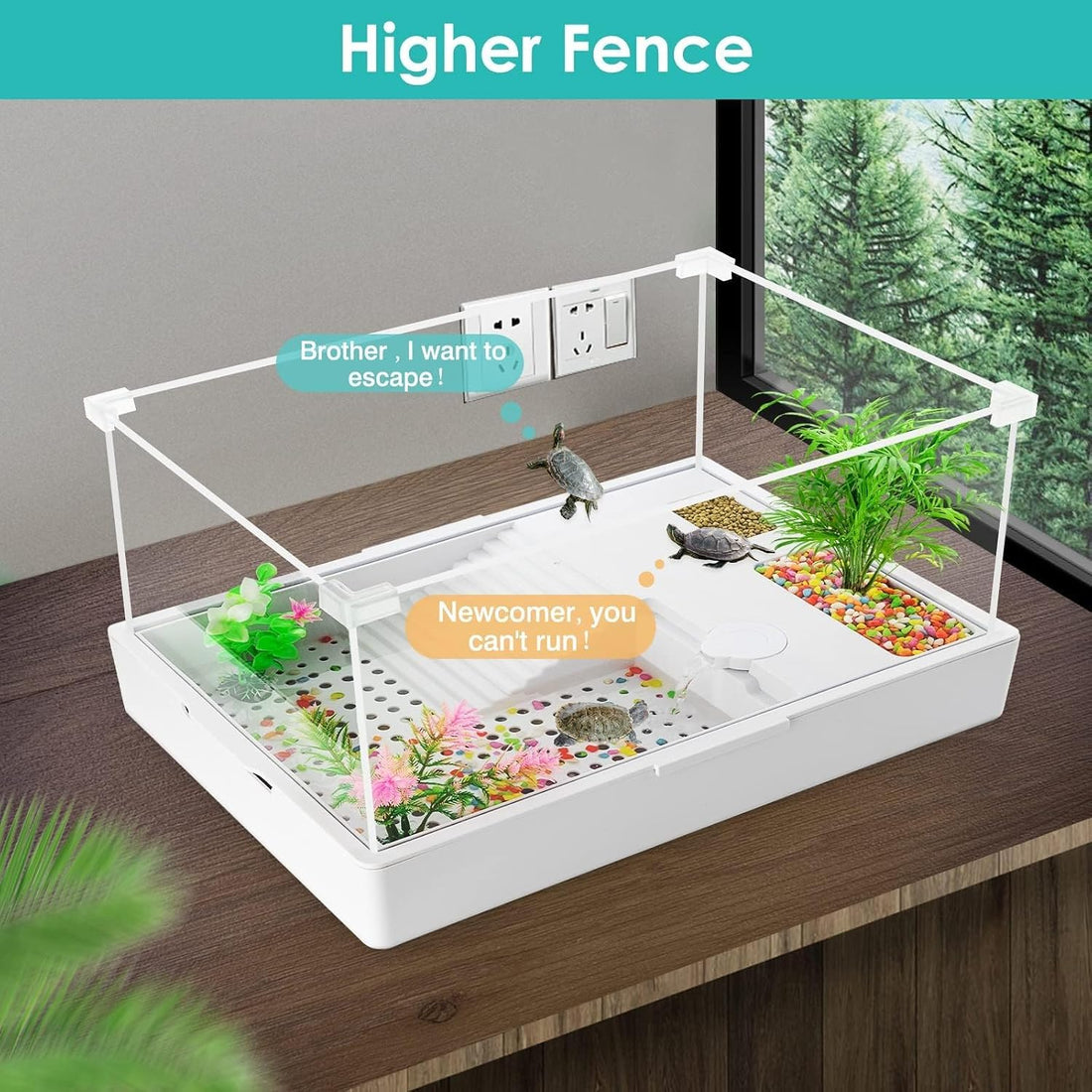 Medium Turtle Tank with Water Pump
