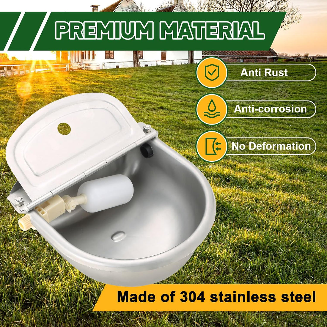 MAOPINER Automatic Water Dispenser Bowl