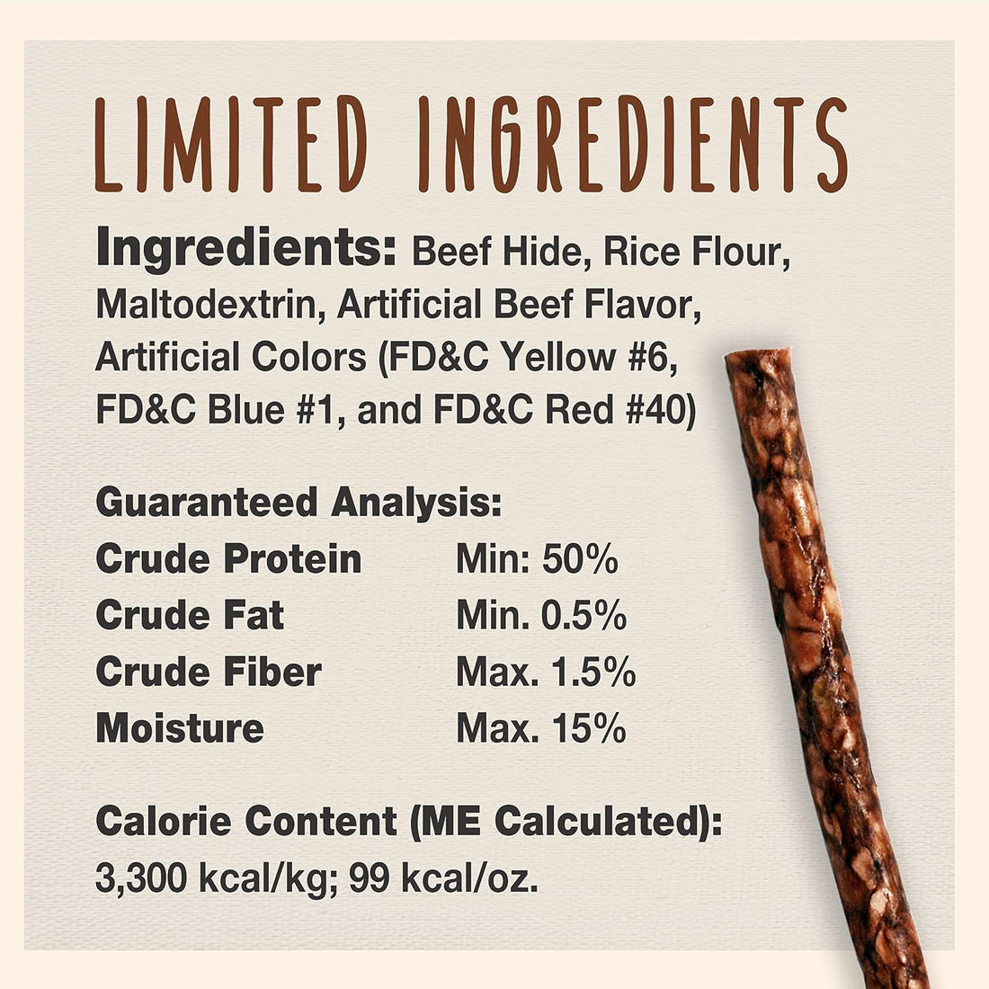 Cadet Premium Grade Beef Hide for Dogs