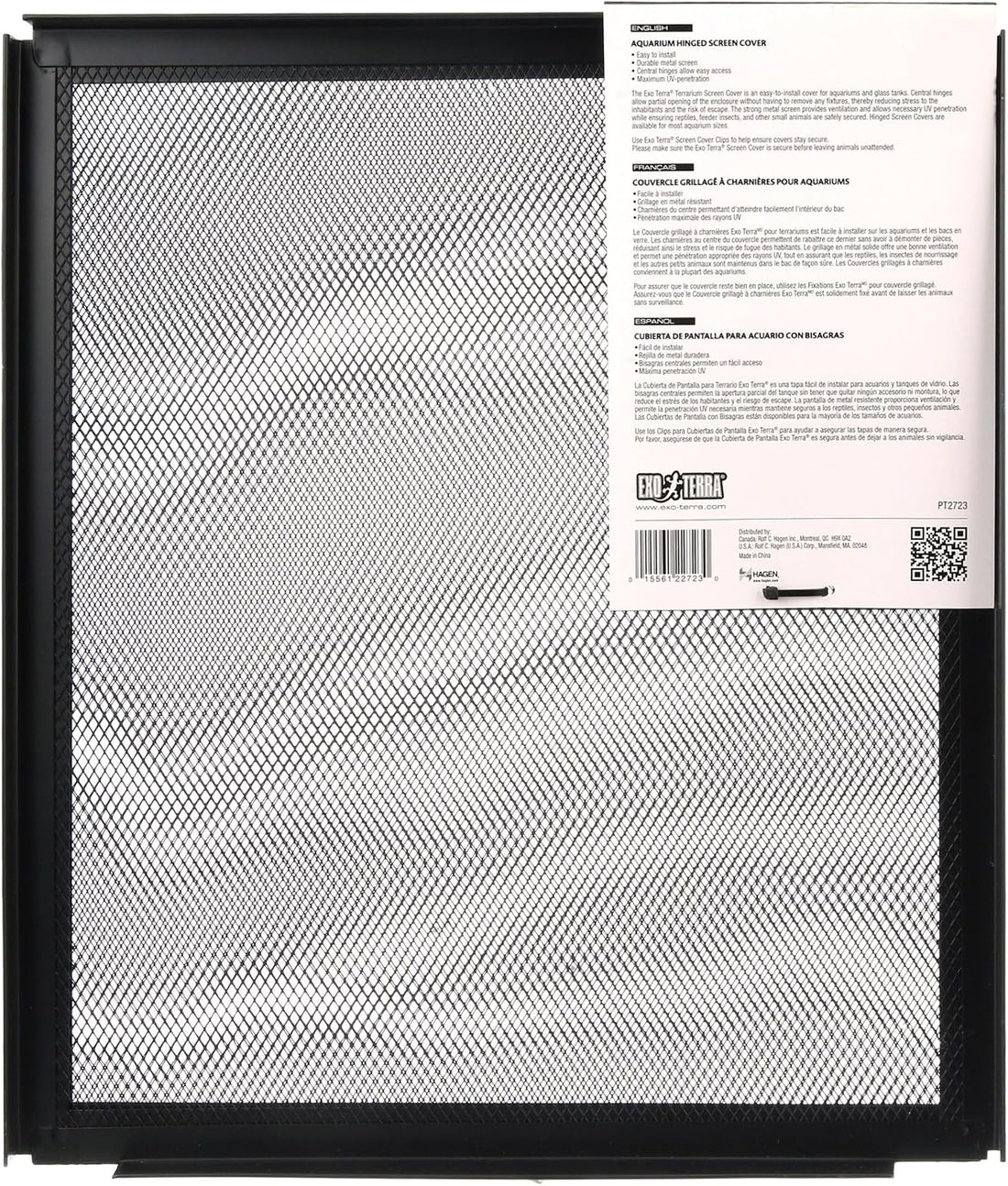 Exo Terra Hinged Terrarium Screen Cover, 60 Breeder/75 Gallon