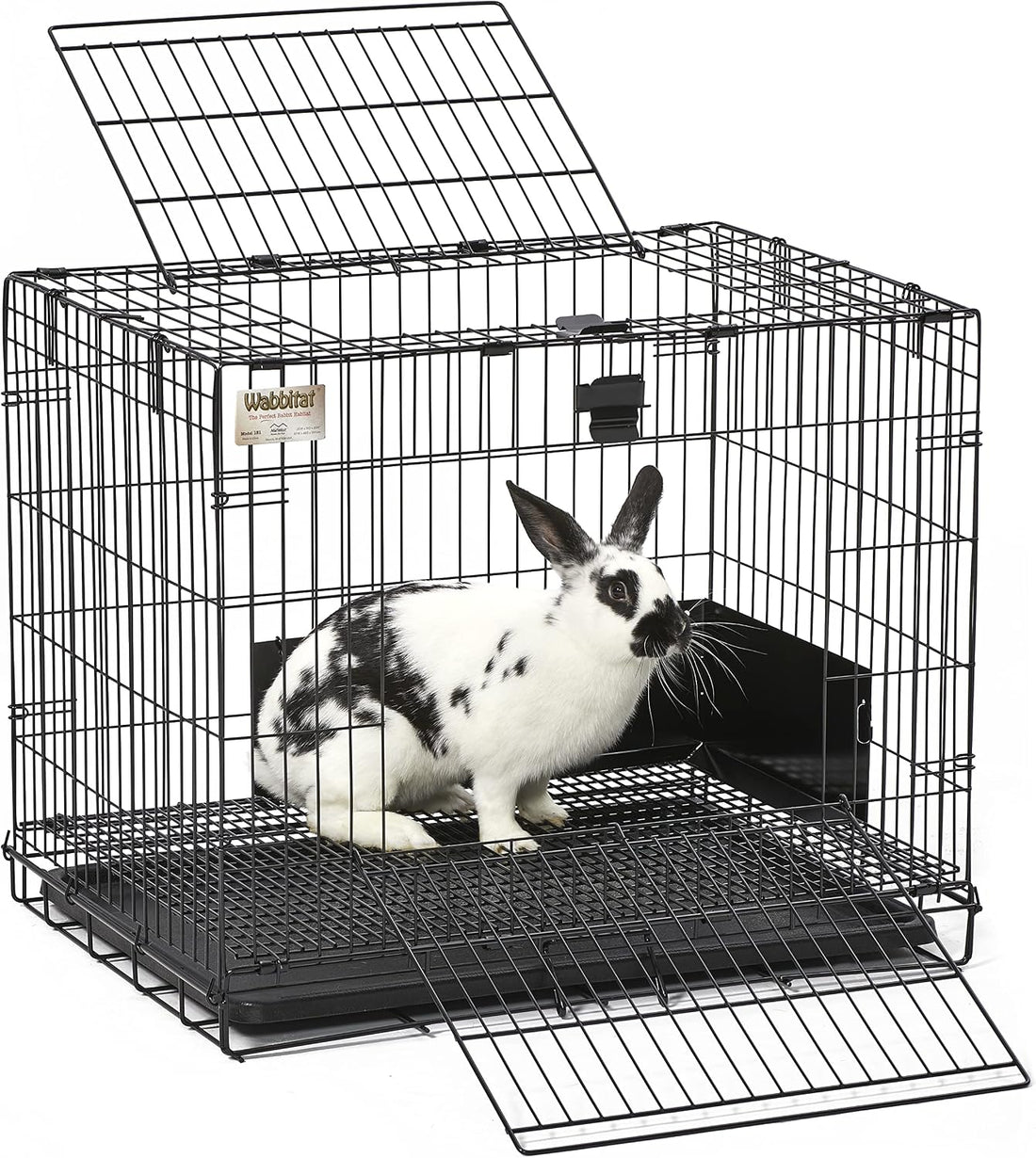 MidWest Homes for Pets Small Wabbitat Rabbit Cage, Grid Mesh Floor