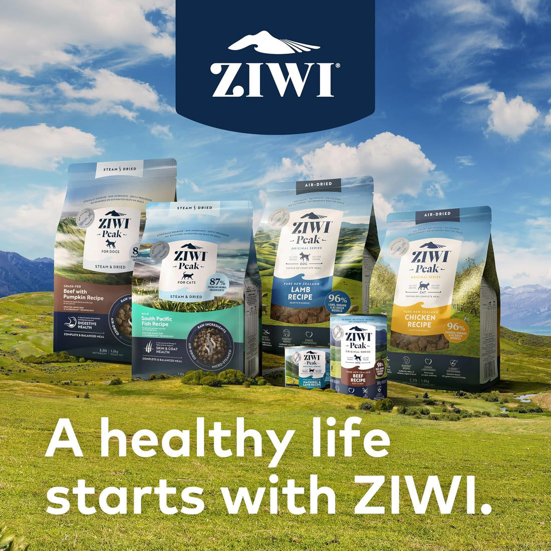 ZIWI Peak Canned Dog Food, Beef, Chicken, Lamb, Tripe, Venison
