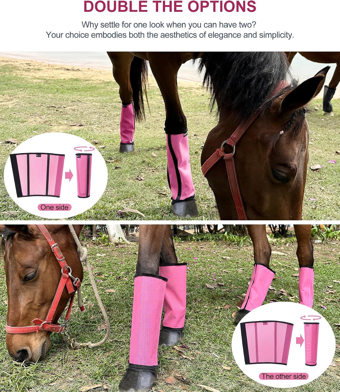 Pony/Donkey Fly Boots Set of 4