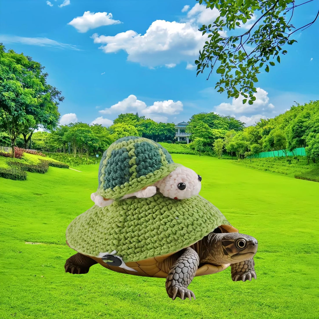 Warm Knit Tortoise Sweater, Handmade Turtle Sweater Small Animal