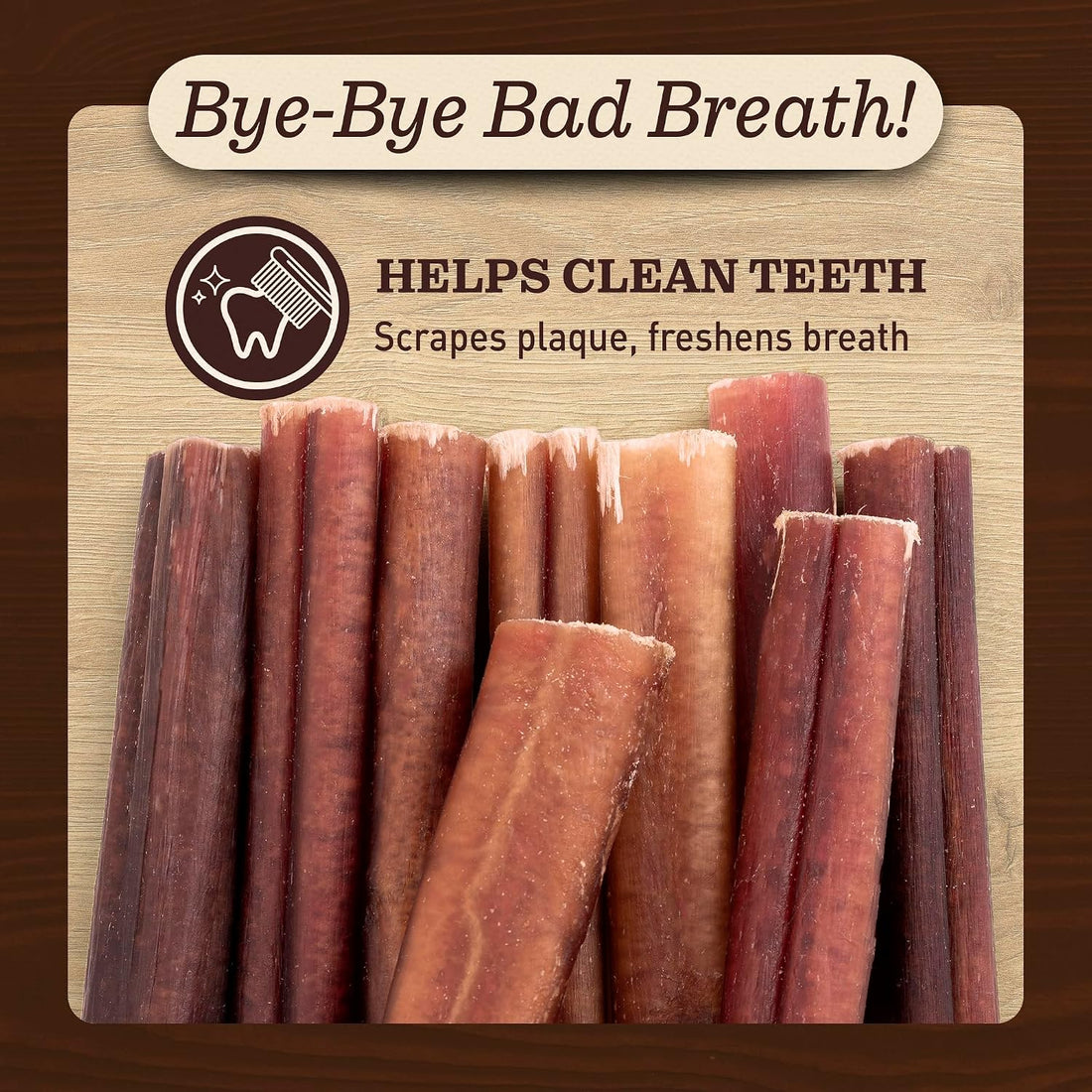 EVER FARM Pet Odor-Free Standard Bully Sticks
