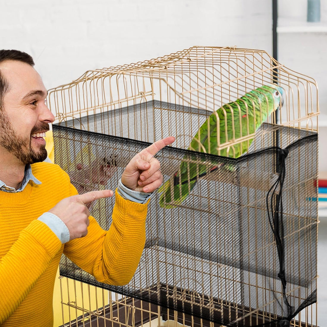 2 Pack Bird Cage Seed Catcher Guard