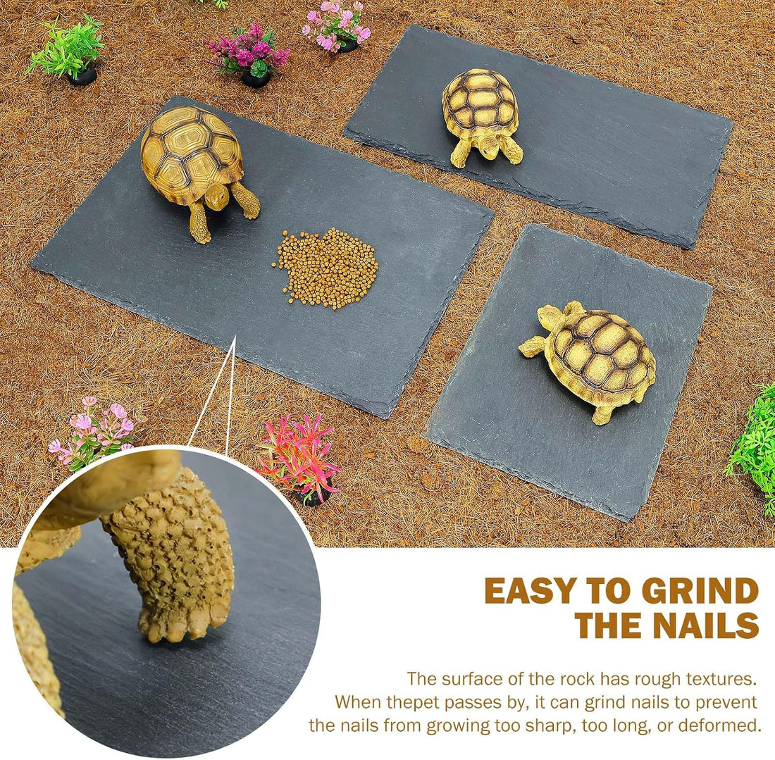 Rock Basking Platform with Bowl & Mat for Reptiles Small