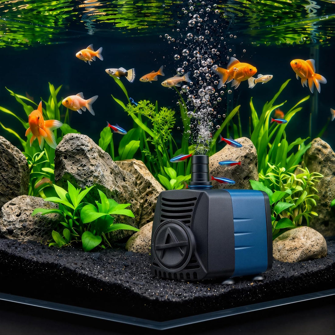 210GPH Submersible Water Pump, Quiet Aquarium Pond Fountain Pump