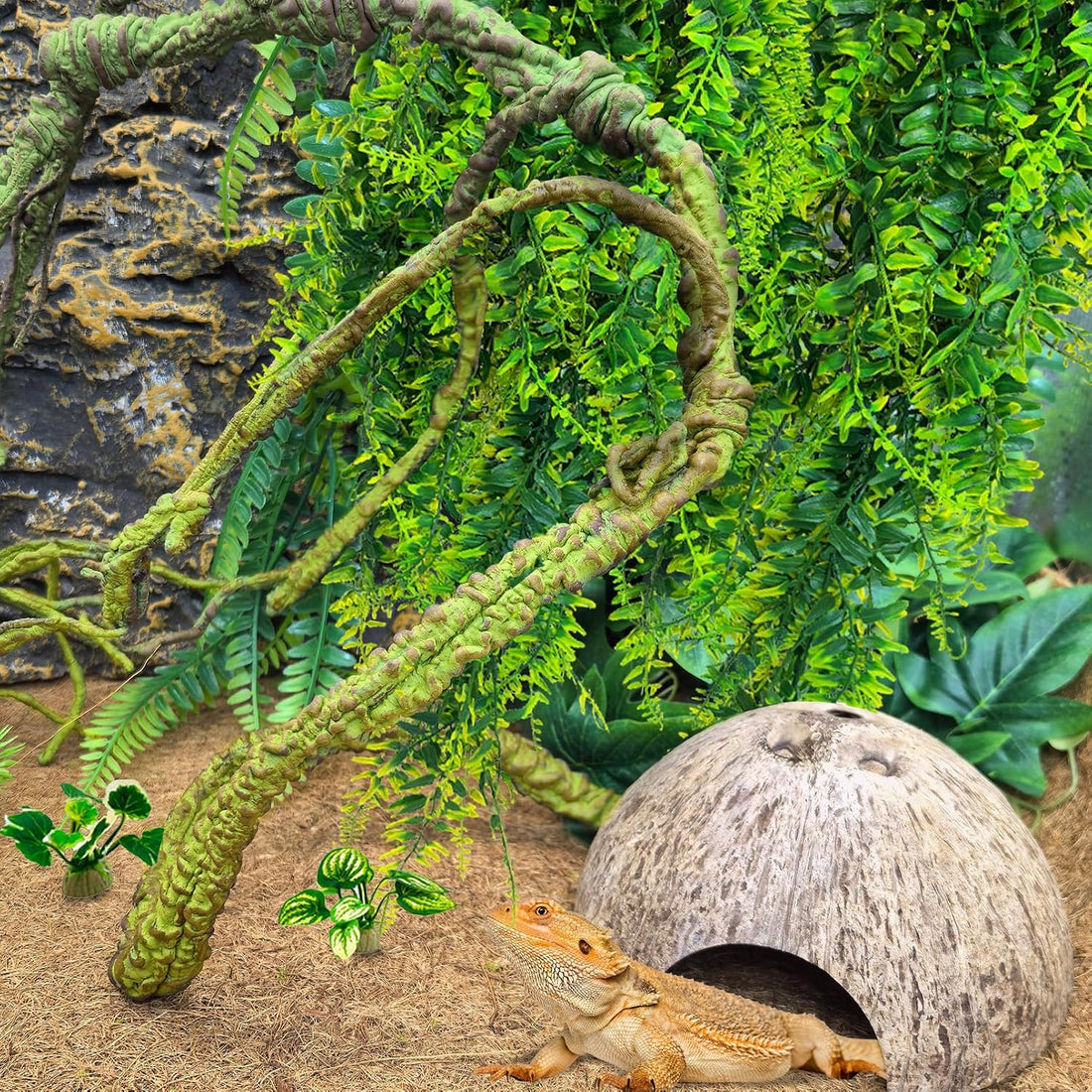 PINVNBY 10 PCS Reptile Plants Vine