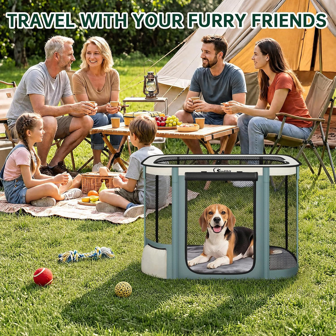 Siedihit Grey 36" Dog Playpen,Cat Puppy Crate Indoor Outdoor