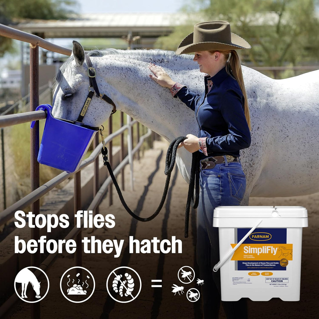 Farnam SimpliFly for Horses, Feed Through Fly Control for Horses