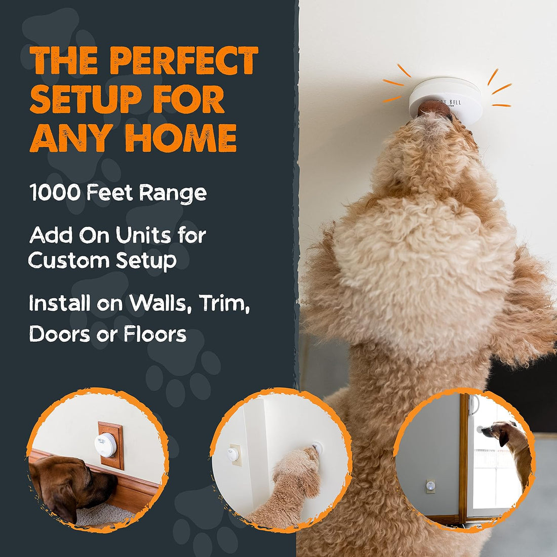 Mighty Paw Smart Bell 2.0 Dog Door Bell for Potty Training Dogs