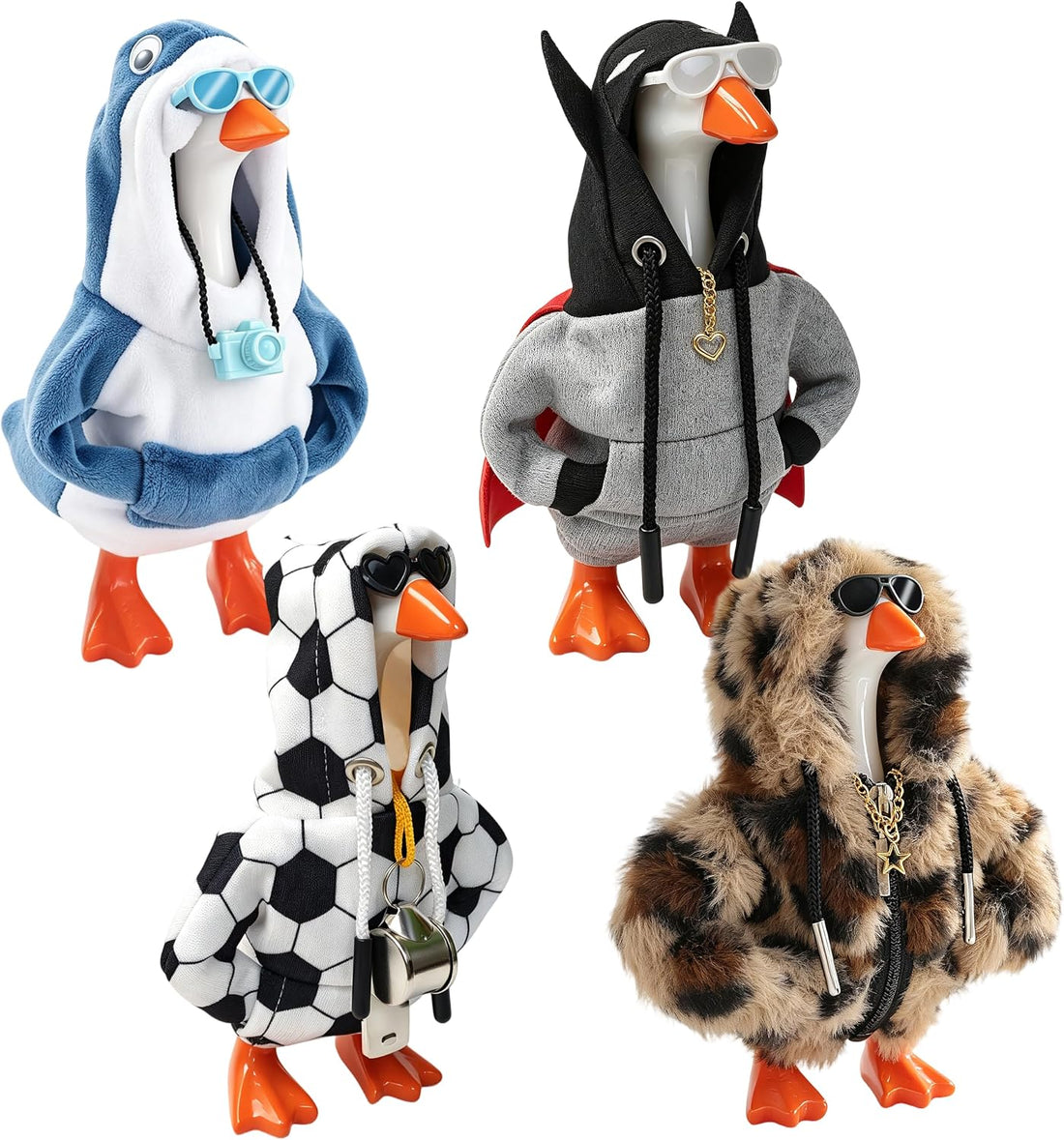 12PCS Desk Goose Outfits 7 Inches
