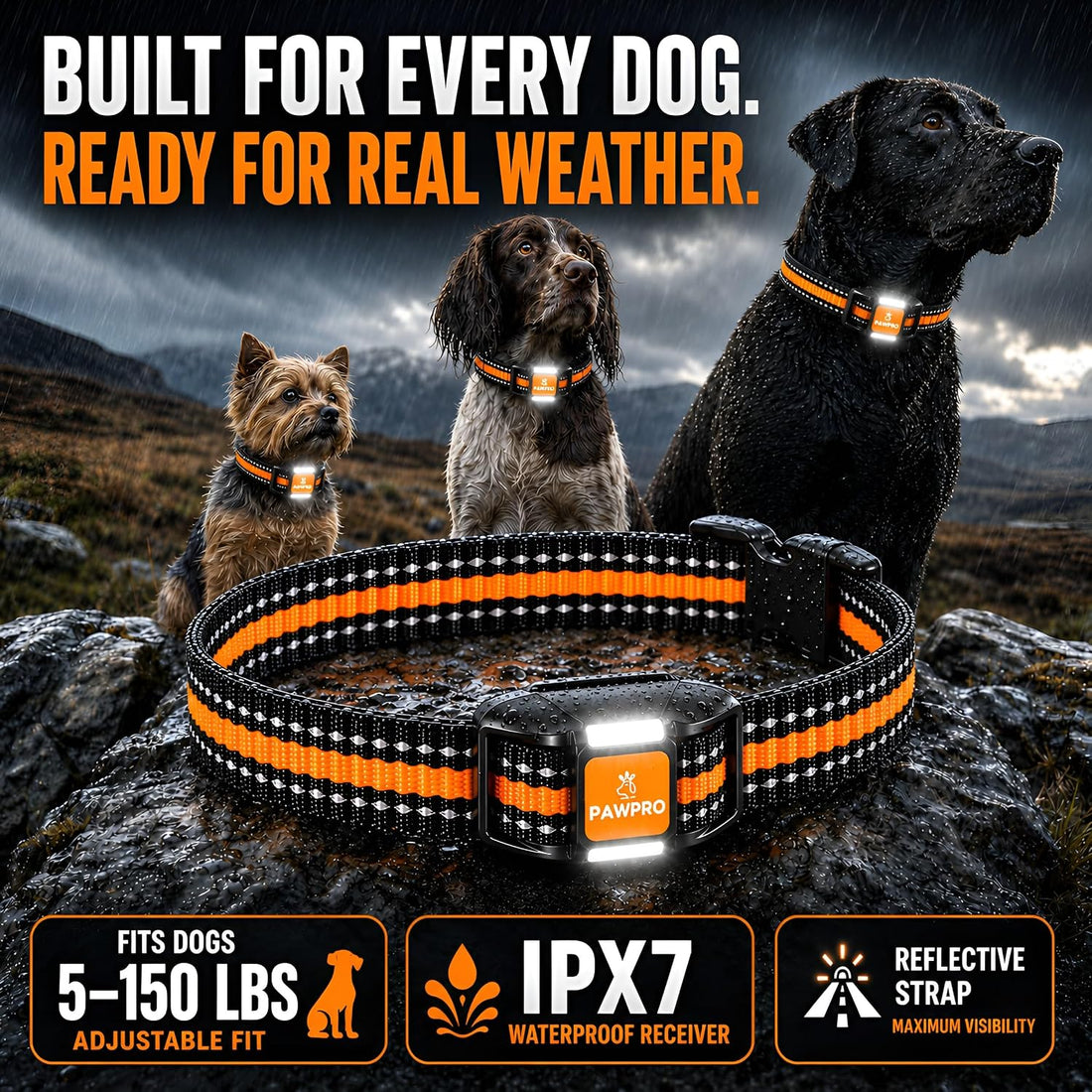 PAWPRO Dog Shock Collar with Remote, US Edition Training Collar