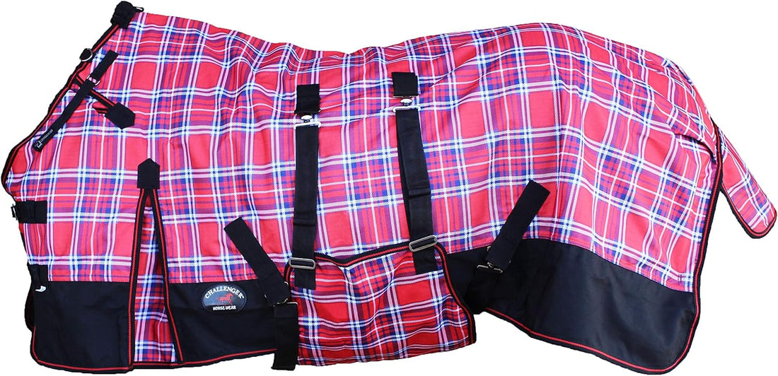 72" Challenger 1200D Turnout Lightweight Rain Horse Winter Blanket
