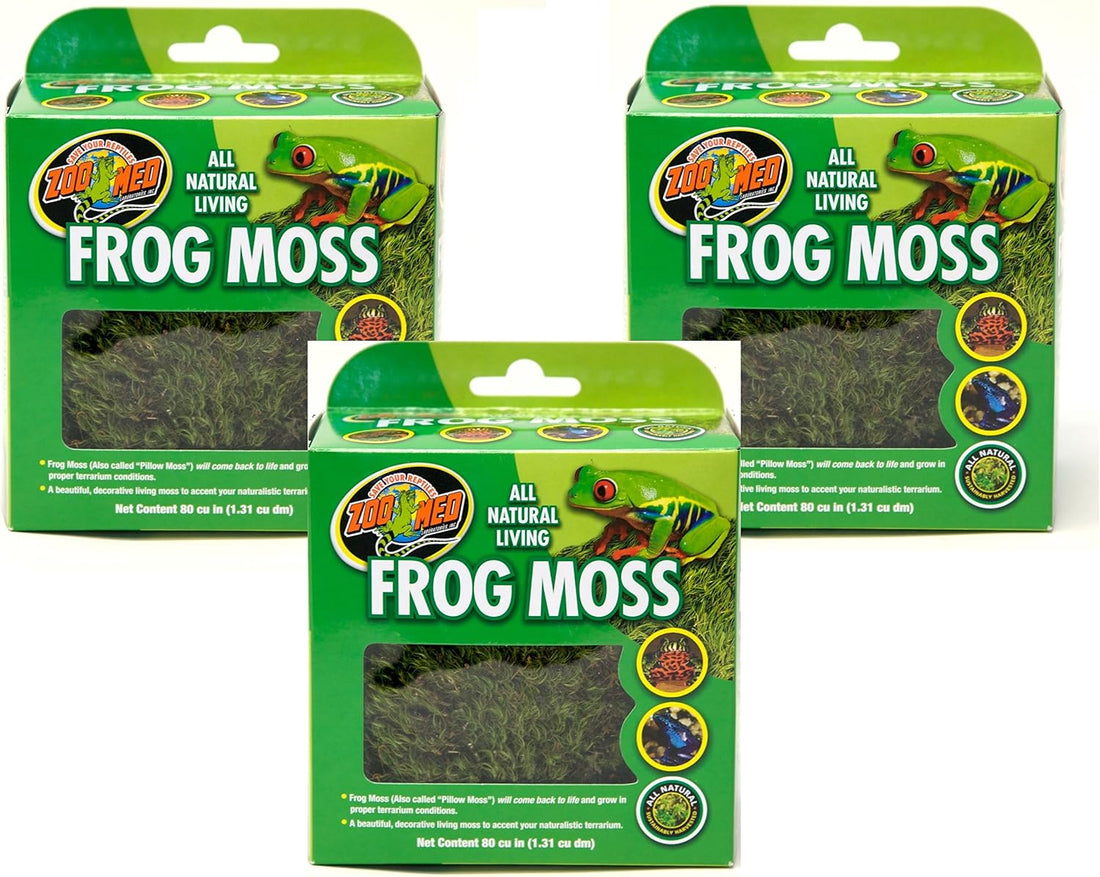 Zoo Med Frog Moss, 80 Cubic Inches Each (3 Pack)