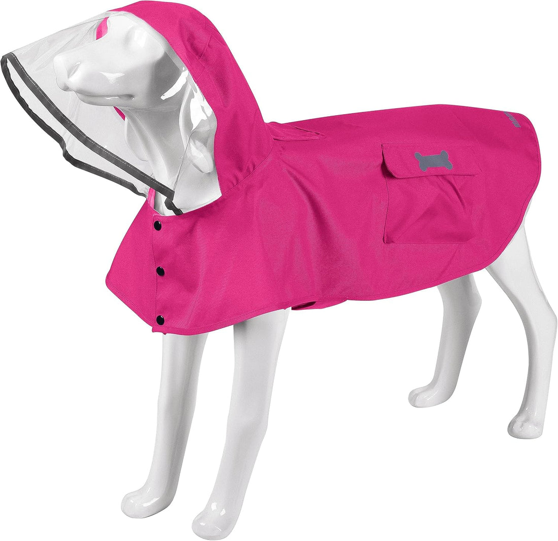 Waterproof Dog Raincoat, Adjustable Reflective Lightweight Pet Rain