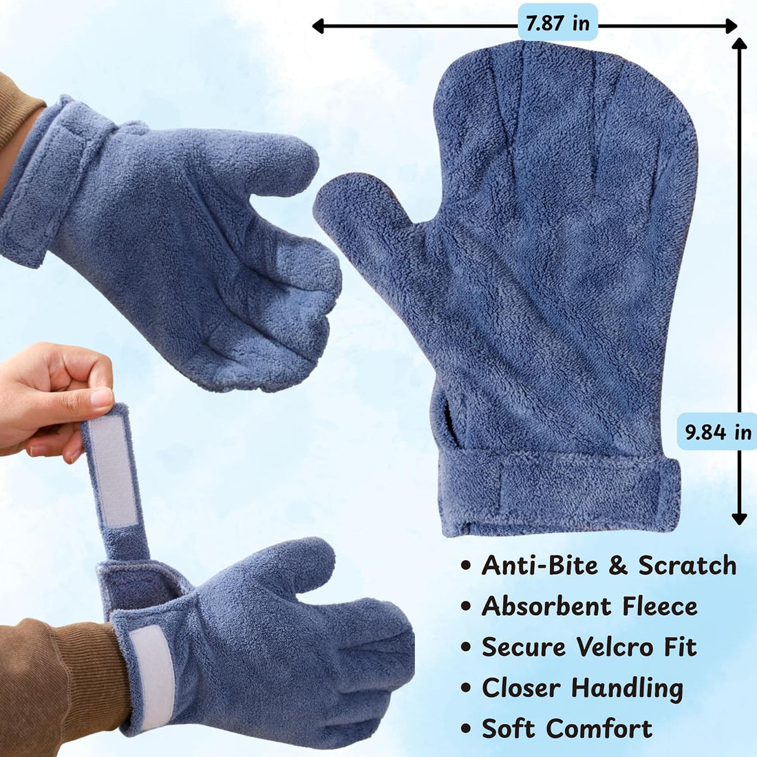 Sugar Glider Nail Trimming Kit with Handling Glove and Nail Scissors