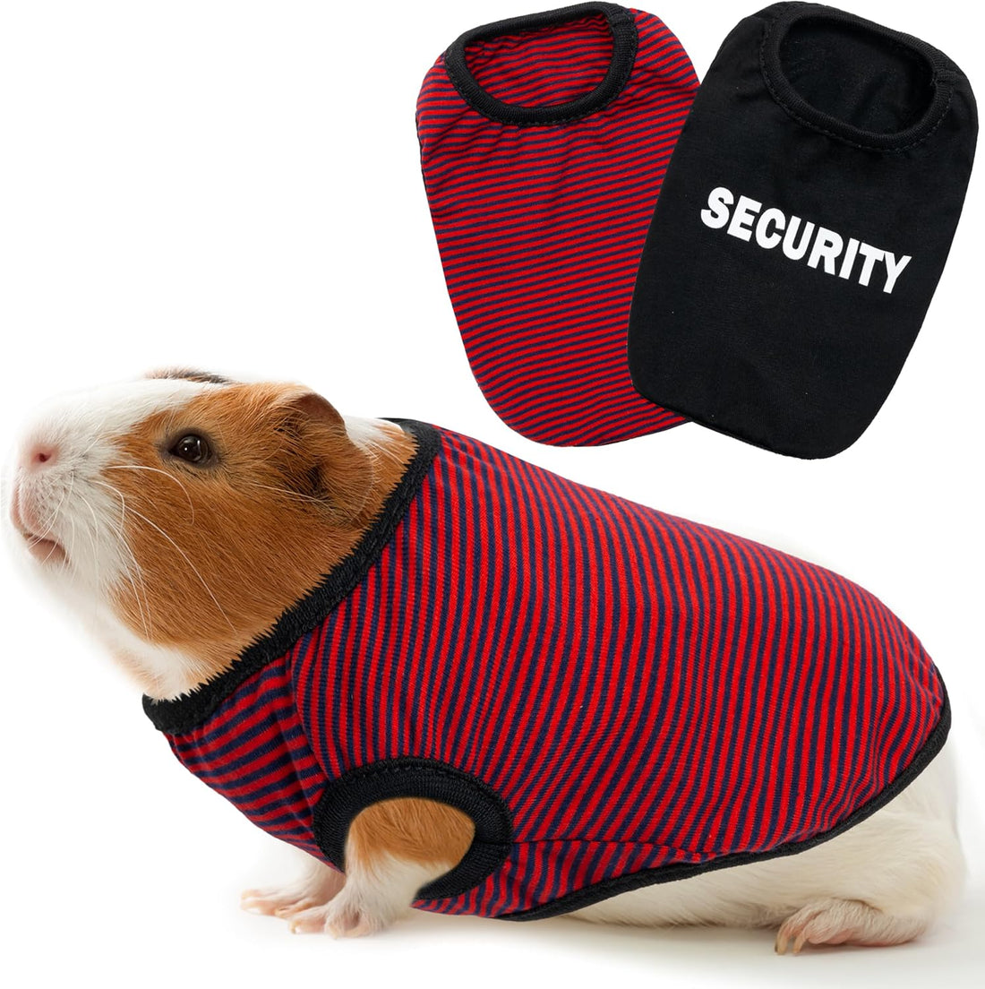 Guinea Pig Clothes (2-Pack), Soft Small Animal Vest T-Shirt