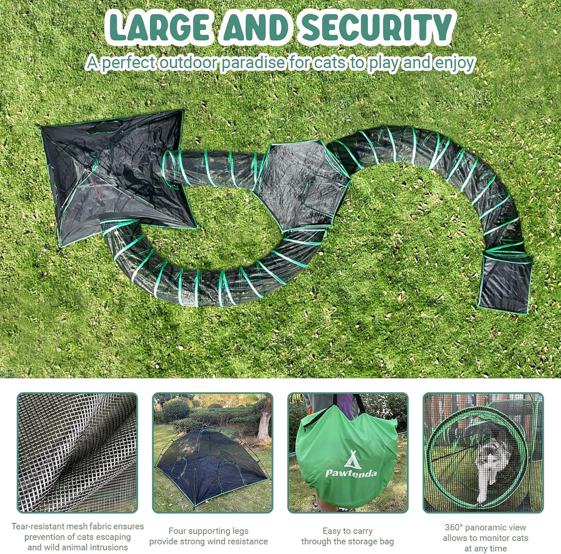 Pawtenda 6-in-1 Cat Tents for Outside