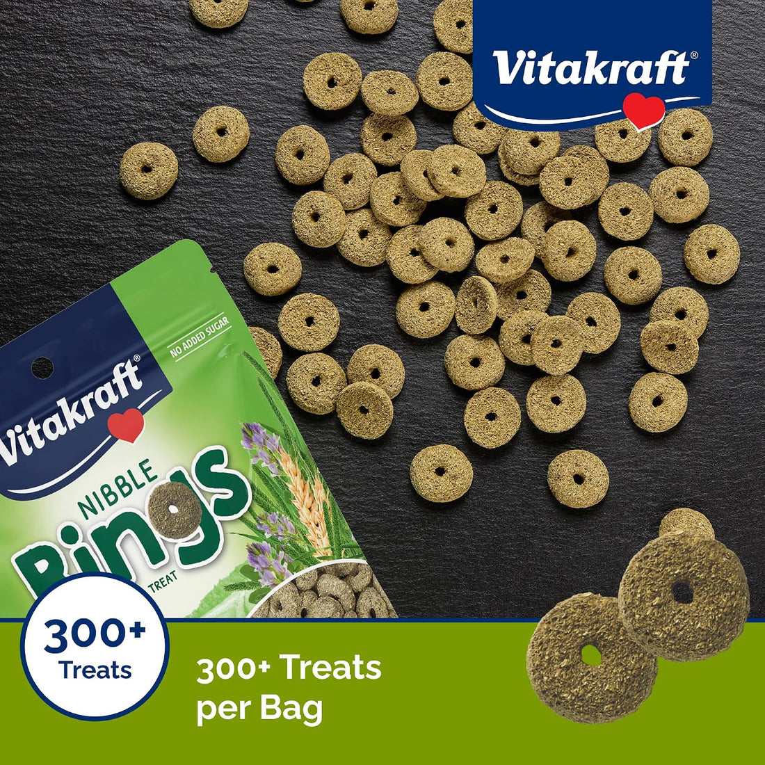 Vitakraft Nibble Rings Small Animal Treat 10.6 oz.
