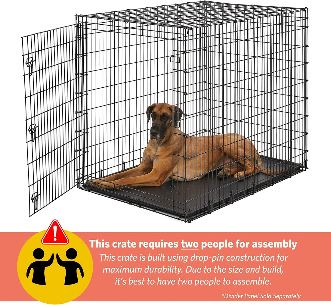 Solutions by Midwest 54-Inch Double Door Crate, Giant Breed Dogs