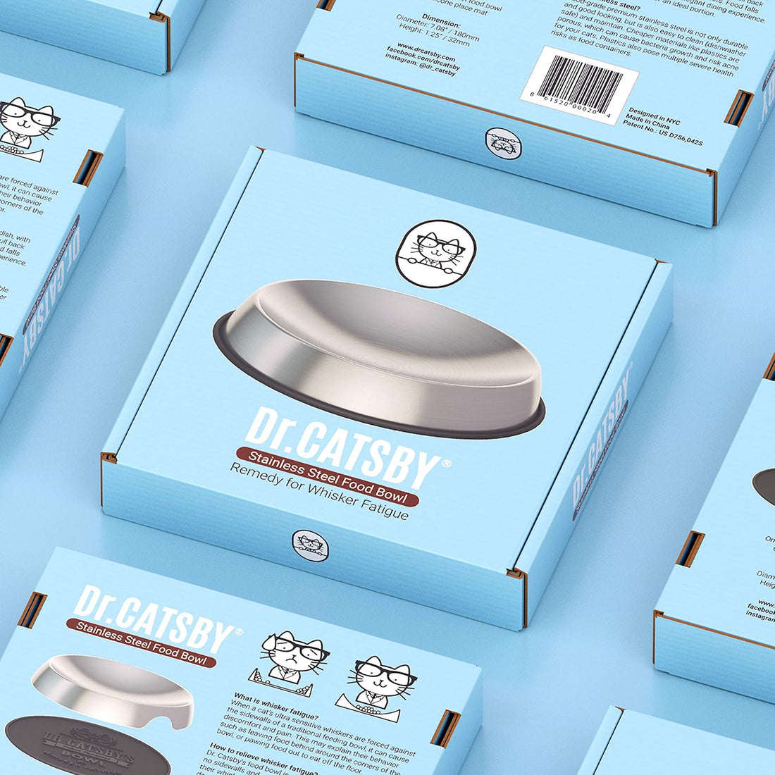 Dr. Catsby's Food Bowl for Whisker Relief