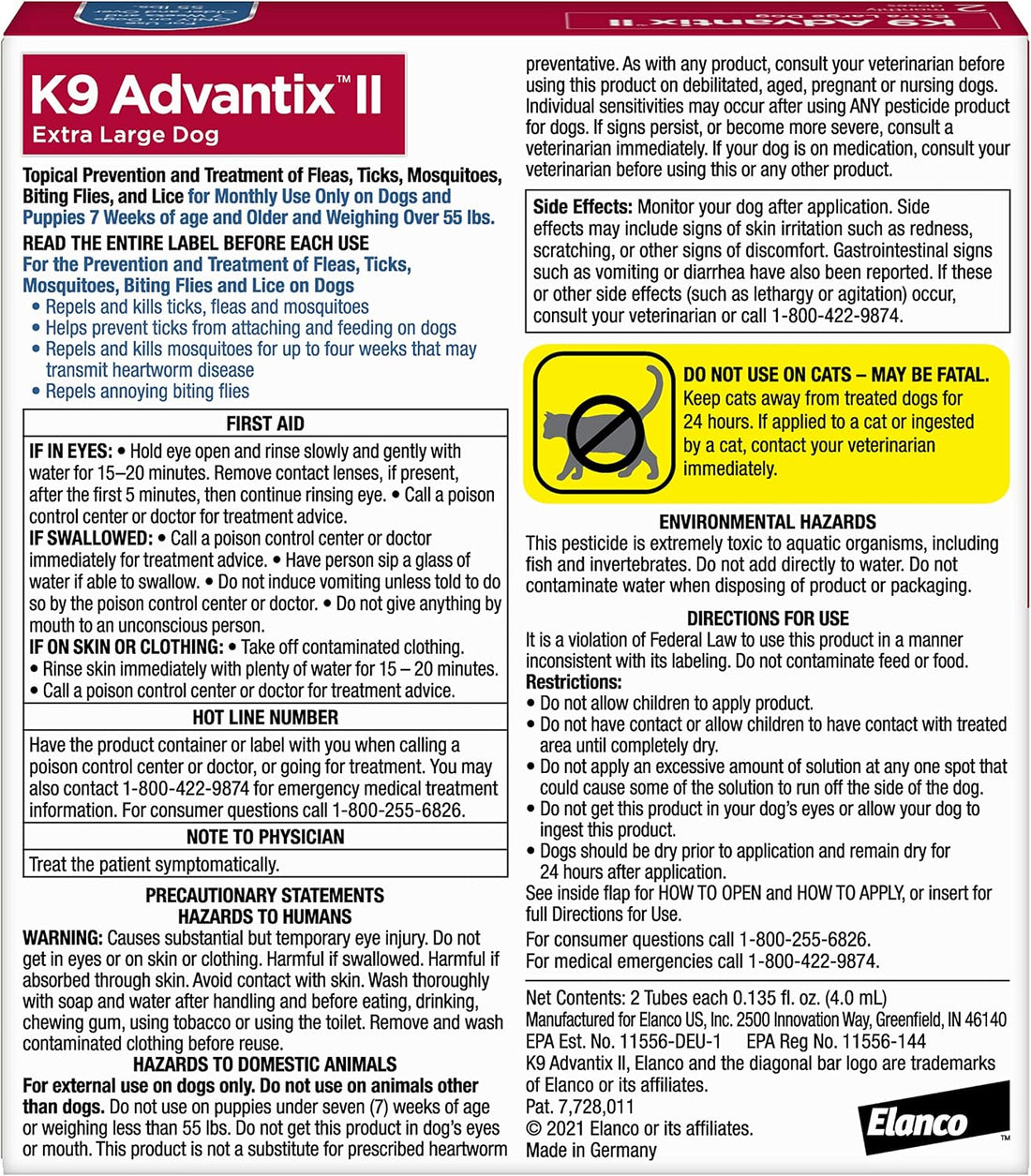 K9 Advantix II XL Dog Vet-Recommended Flea