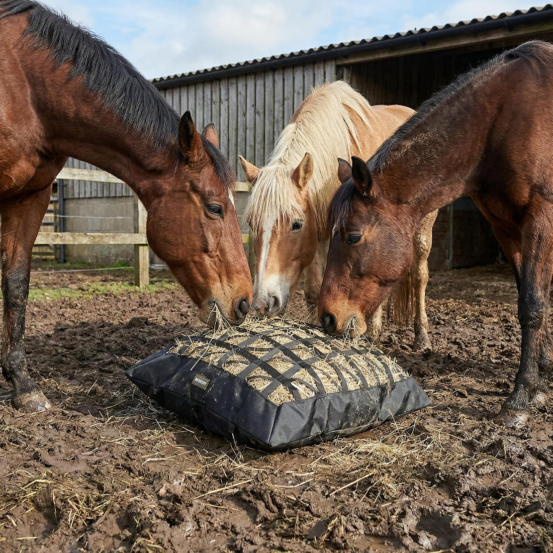 Hay Bag for Horses,Ultra-Slow Feed Hay Bag for Ground Feeding