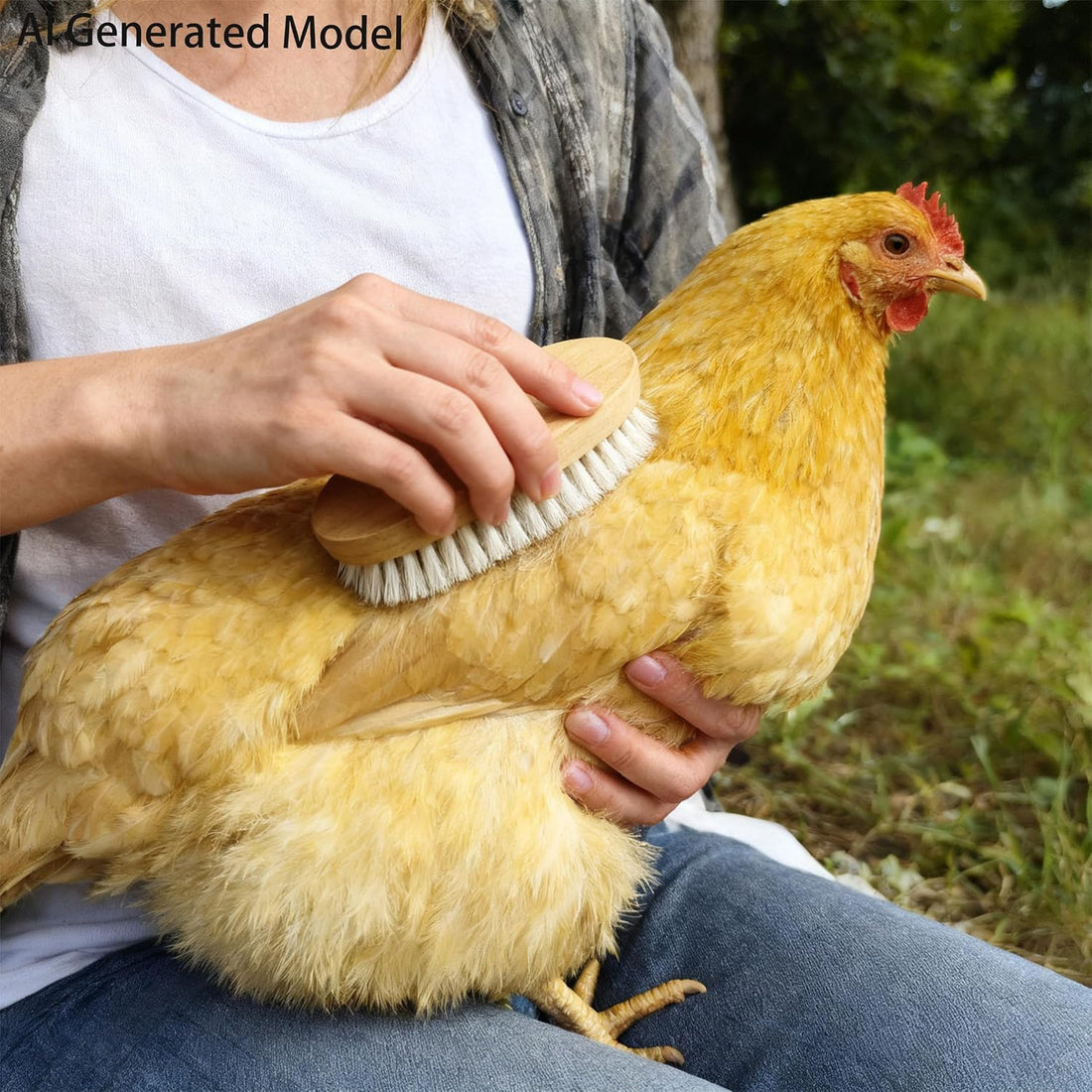 Chicken Feather Brush Extra Soft Brush for Pet Hen Chicken Care