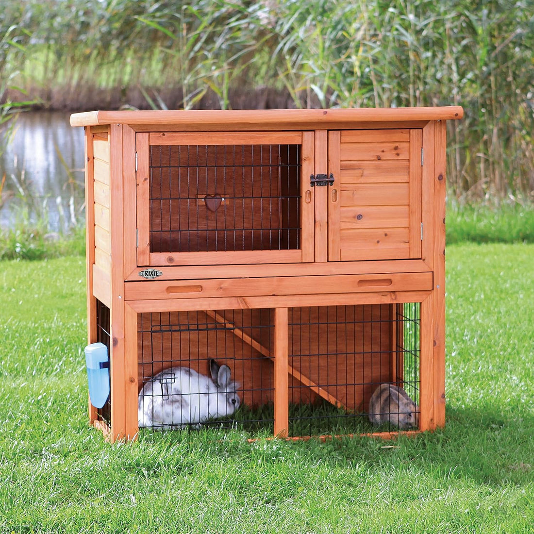TRIXIE natura Outdoor Rabbit Hutch with Run
